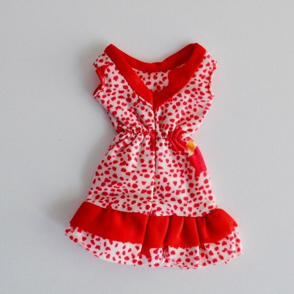 Mattel Barbie 1988 Feeling Pretty Red White Dress #1509 Vintage - Picture 2 of 2